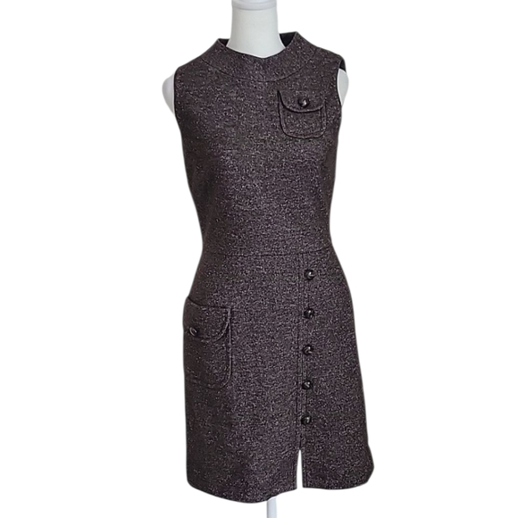 Christian Francis Roth Faye Tweed Knit Pocket Dress NWT Size 4 - Picture 1 of 16